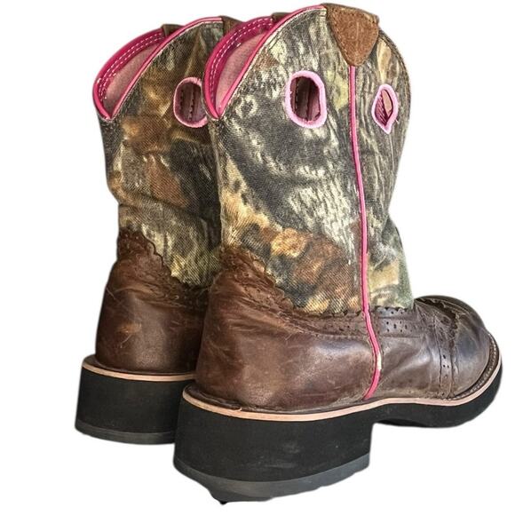 Women's Ariat Fatbaby 10006854 Leather Western Cowgirl Boot Size 6.5B Brown - Picture 4 of 6